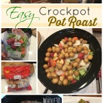 Easy Crockpot Pot Roast prepared in 5 minutes!