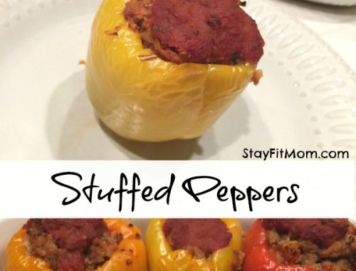 Ground Turkey and Cauliflower Rice Stuffed Peppers -Whole 30 Compliant