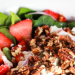 This salad is always a hit for dinner parties! A must try. #stayfitmom #strawberries #poppyseedsalad #summersaladrecipe