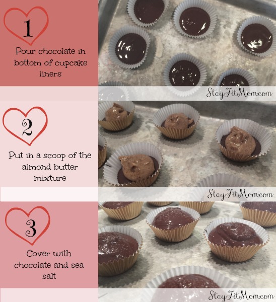 I'm going to make these for Valentines Day! A healthier version of the tradition Reese's Peanut butter cups. MMMmm....