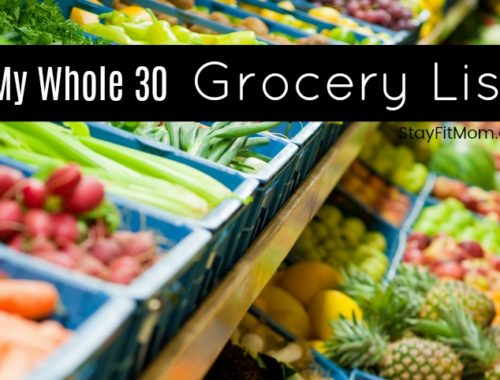 All the items you want to purchase to start the whole30 diet. #stayfitmom #whole30 #whole30diet #whole30recipes