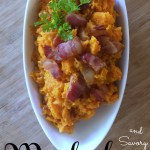 This combination of sweet potatoes and salty bacon is to die for!