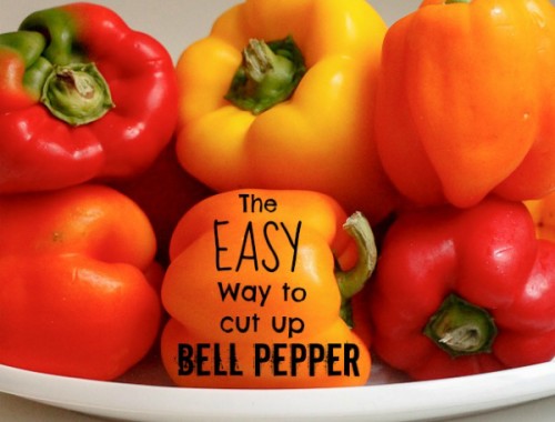 The EASY way to cut up bell pepper! How come I haven't done this all along?