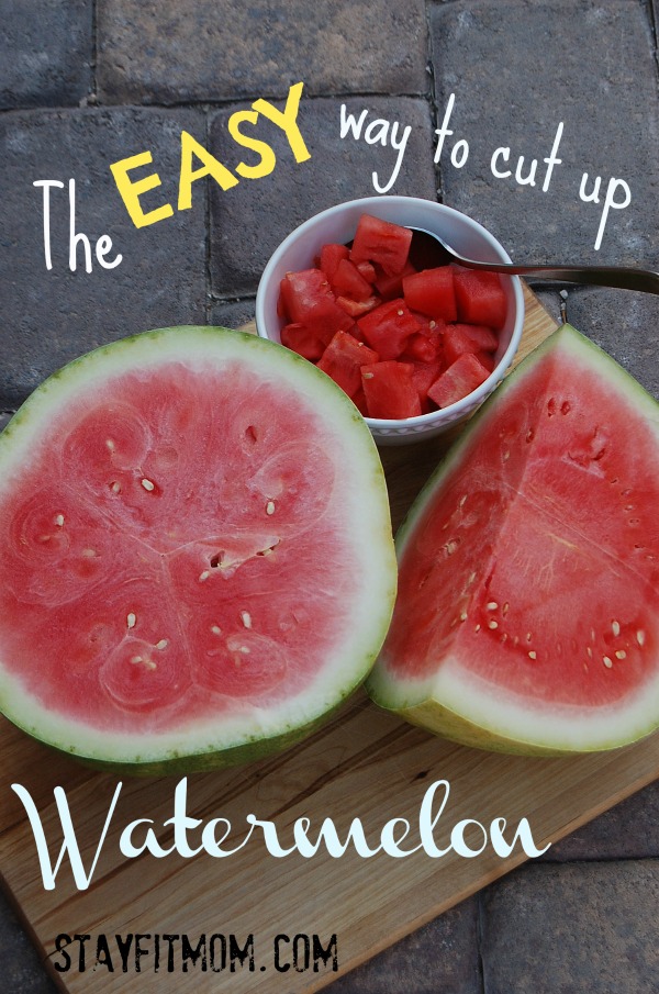 The EASY way to cut up watermelon!  How come I haven't done this all along?