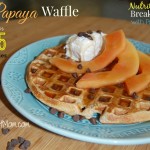 Papaya Waffle recipe using Carnation Breakfast Essentials... a great breakfast option that is nutritious and loaded with protein.