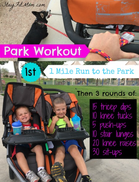 I love these weekly workouts I can do with my kids around!
