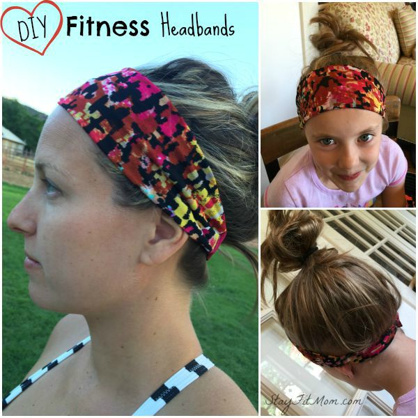 Super easy DIY fitness headbands that actually stay on!