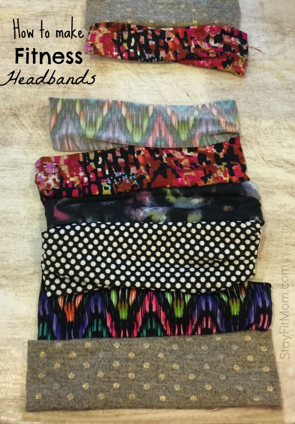 Super easy DIY fitness headbands that actually stay on!