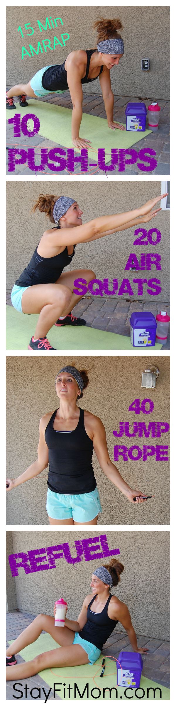 Love these at home workouts from Stayfitmom.com!