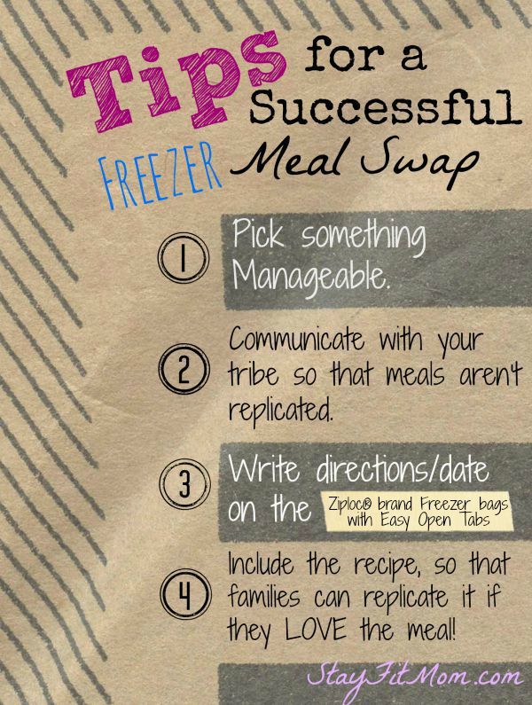 I've got to do a freezer meal swap for back to school! Love this ideas from Stayfitmom.com