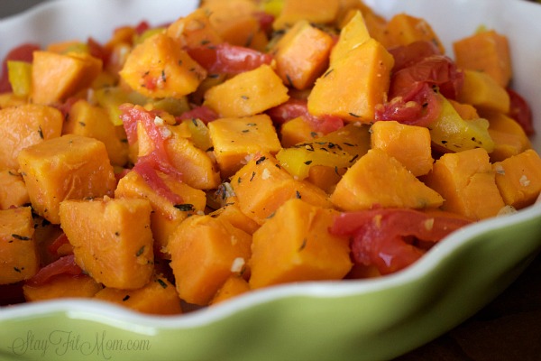 Simple, healthy way to dress up some sweet potatoes! 