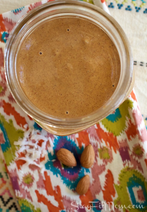 Creamy, delicious almond butter with a hint of coconut flavor. This is so good!