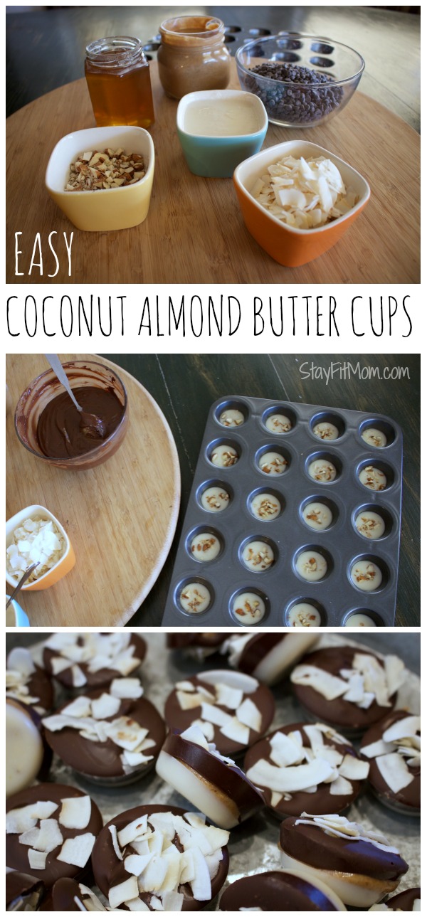 Easy Coconut Almond Butter Cups