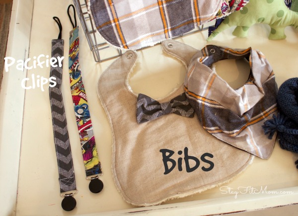 These bibs are adorable. I love all the patterns on these homemade baby items.