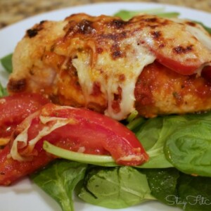Healthy twist on a traditional chicken parmesan. Grain Free, primal recipe