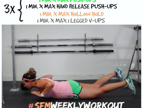 Fast workout I can do right at home! I love all these workouts posted every week!