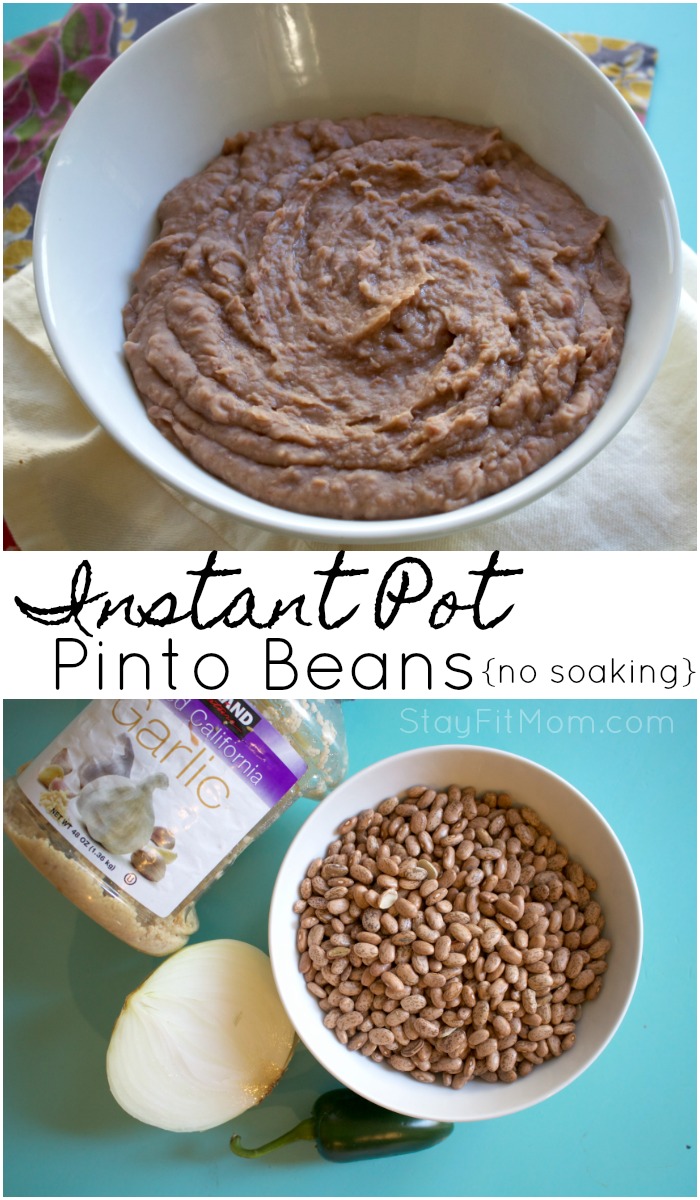 Healthy, non fat, macro friendly pinto beans in 60 minutes!