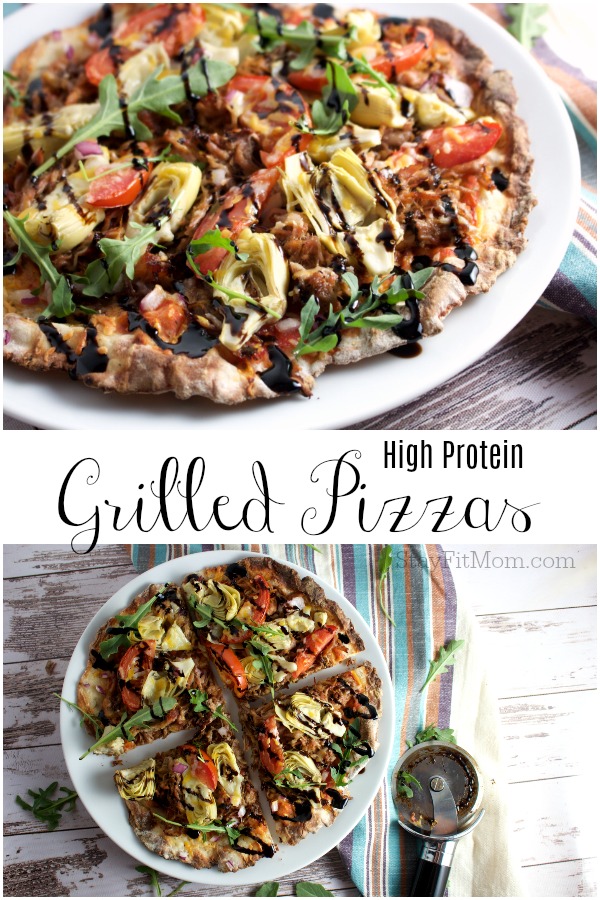 Easy to make 2 ingredient pizzas with extra protein! #stayfitmom #pizzadough #stayfitmomrecipe #iifym #highprotein
