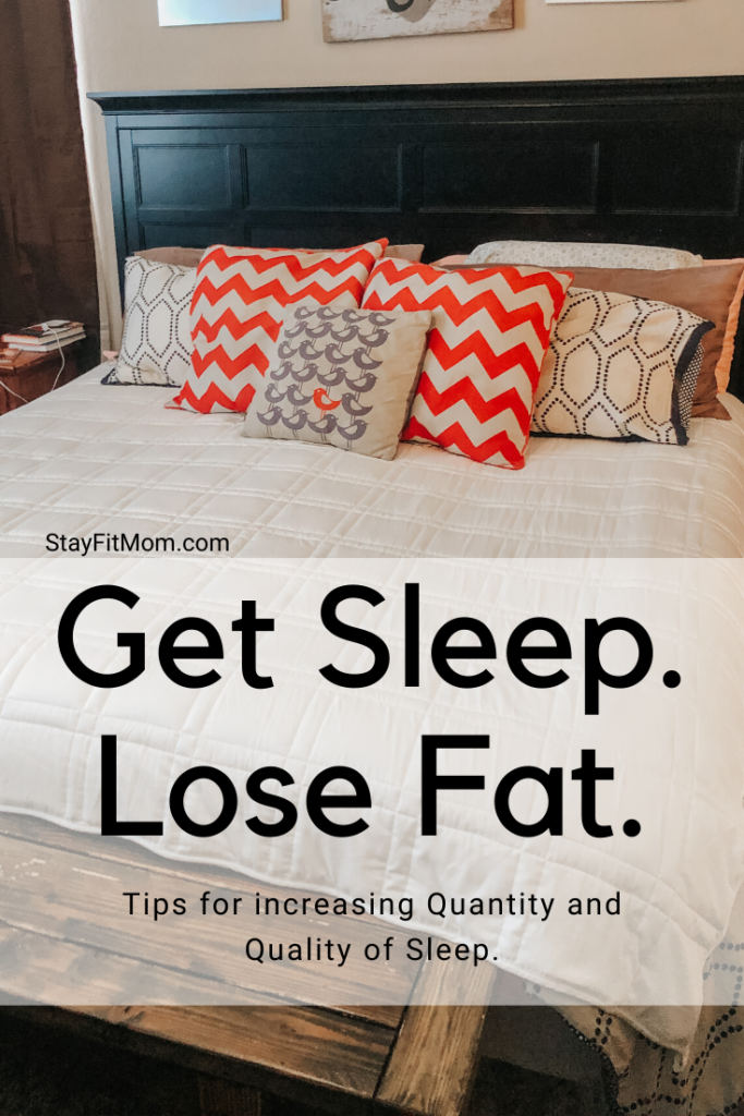 Stay Fit Mom explains the affects of sleep on fat loss.