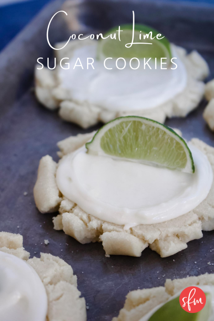 The best tasting coconut lime sugar cookies!! Sooo good. #coconutlime #sugarcookierecipe #stayfitmom #cookierecipe