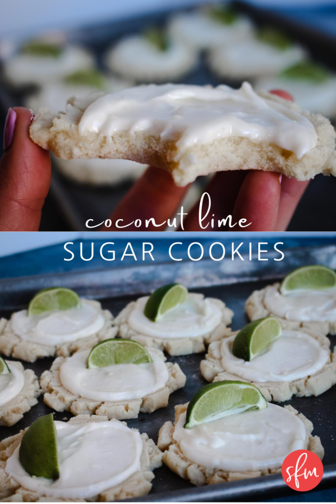 The best tasting coconut lime sugar cookies!! Sooo good. #coconutlime #sugarcookierecipe #stayfitmom #cookierecipe