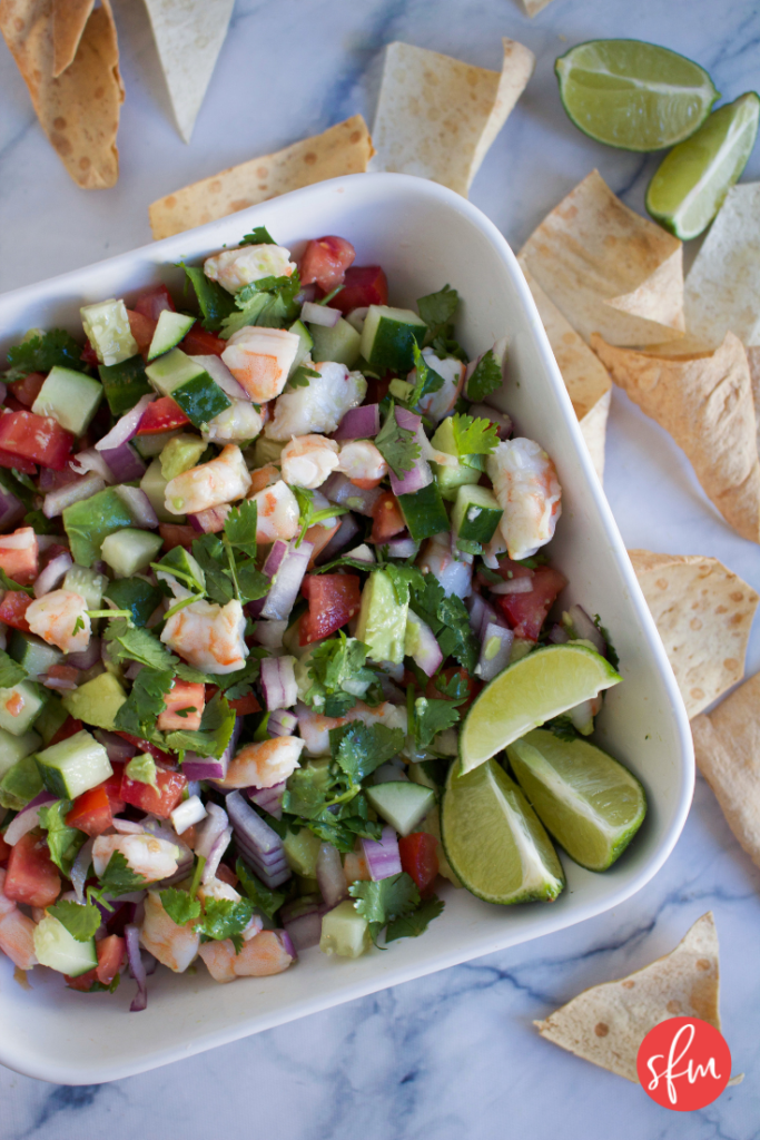 Macro Friendly High Protein Ceviche #stayfitmom #ceviche #appetizer 