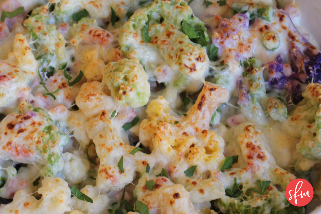 beautiful cauliflower side dish for the holidays #stayfitmom #cauliflower #sidedish