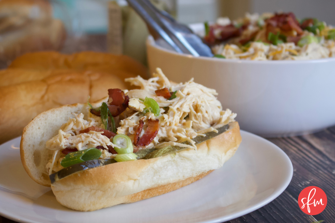 We can't stop making this crack chicken for dinner! #stayfitmom #crockpotchicken #slowcooker