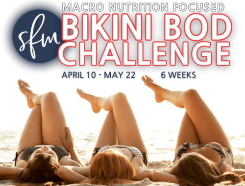 Bikini Bod Challenge registration details.