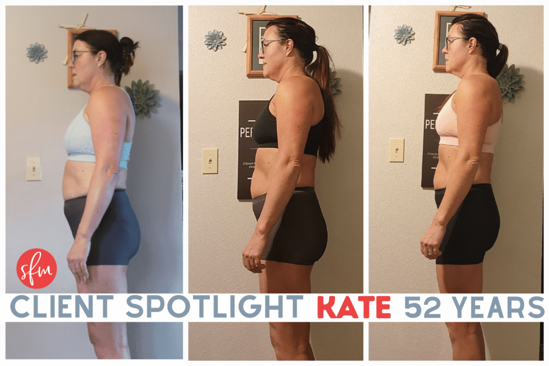 Kate shares her weight loss story which has included a cut phase with macros.