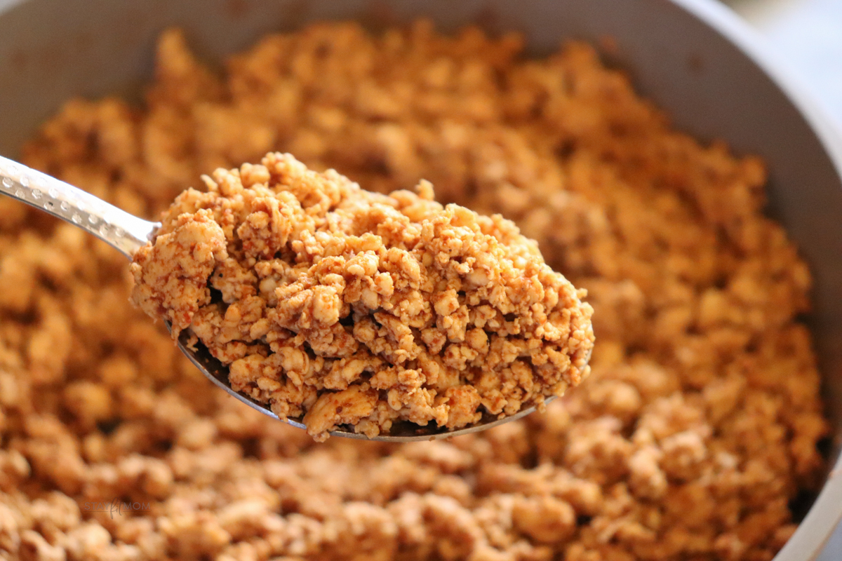 Taco Seasoned Ground Chicken - Stay Fit Mom