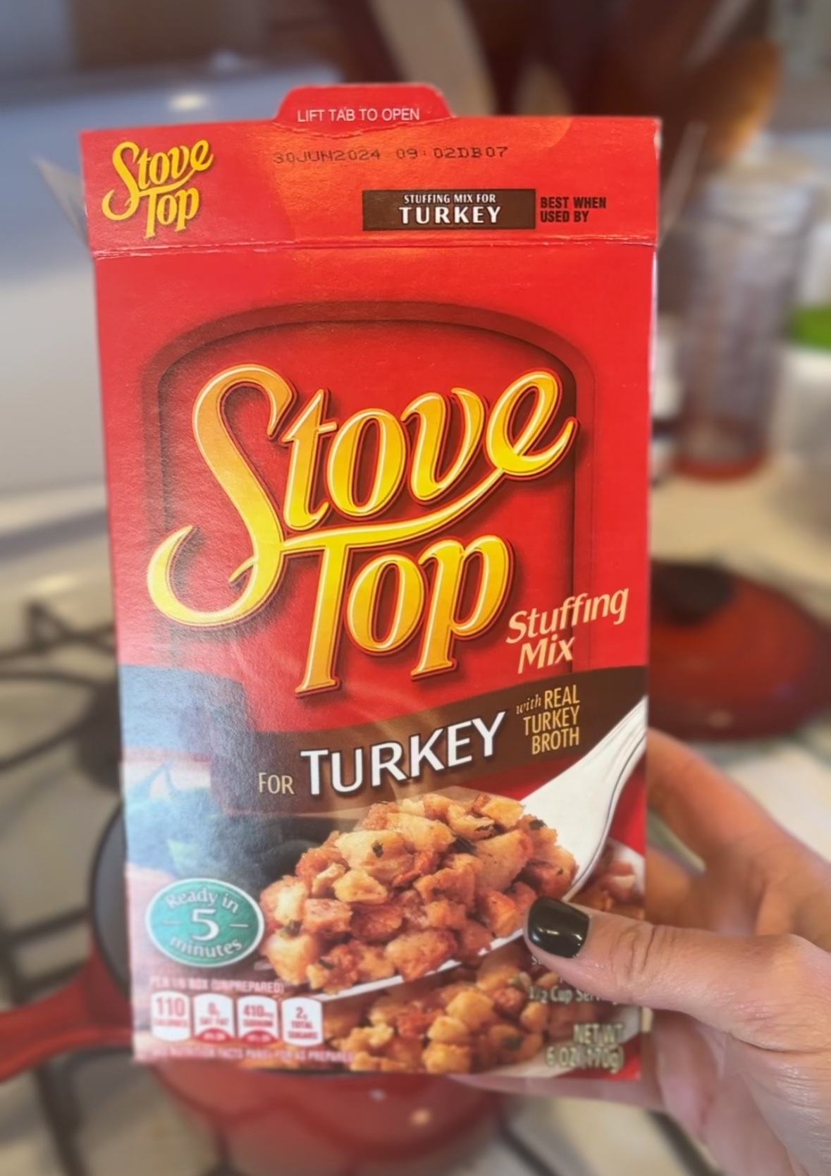 Image of Stove Top turkey stuffing.