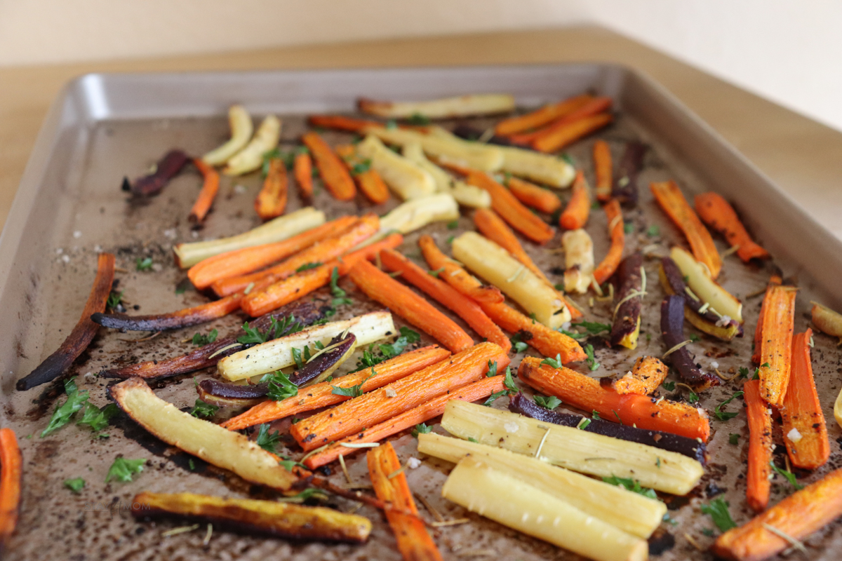 Roasted Carrots cooked and ready to serve!